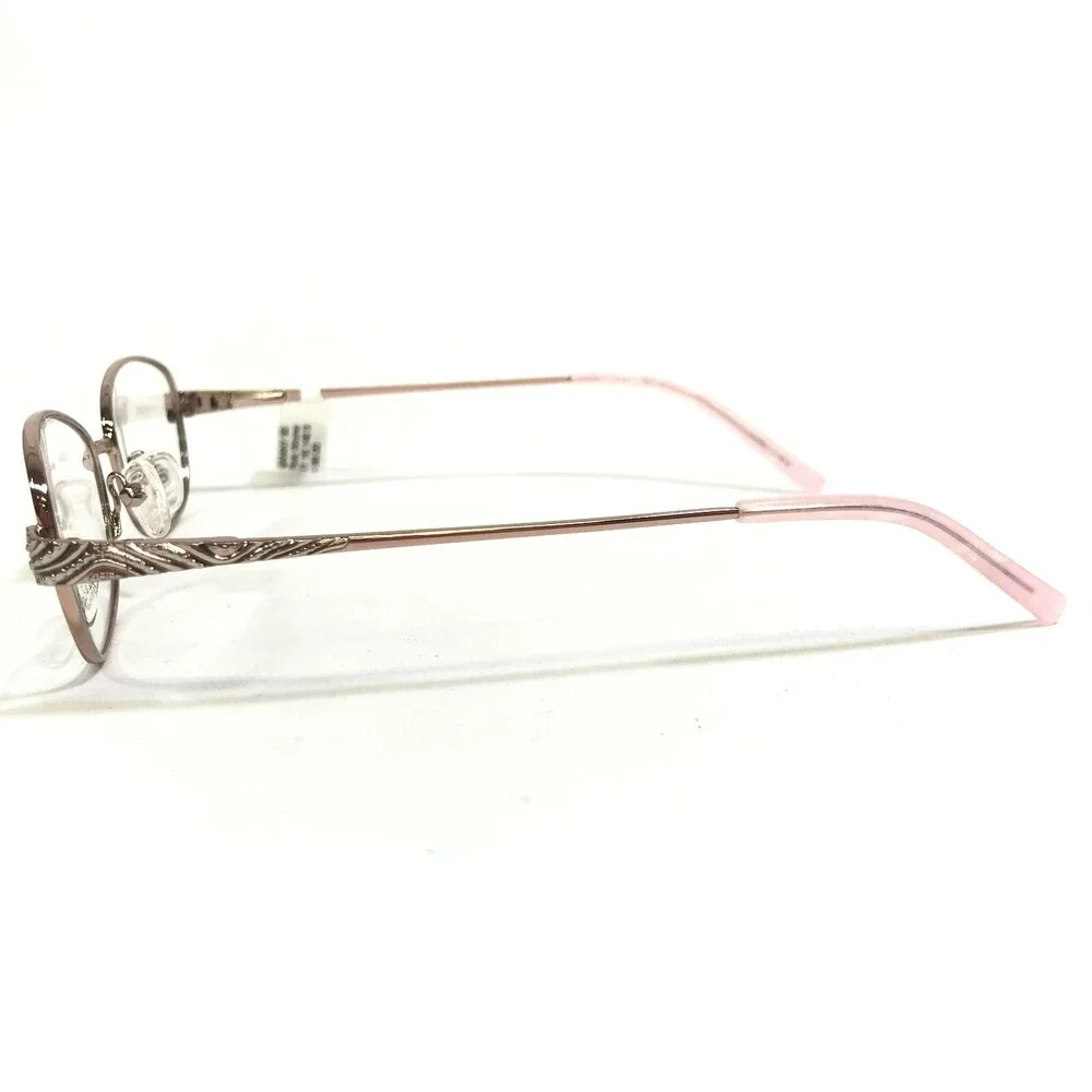 Eight to Eighty Eyeglasses Frames NANNY PINK Rose Gild Wire Cat Eye 51-16-140